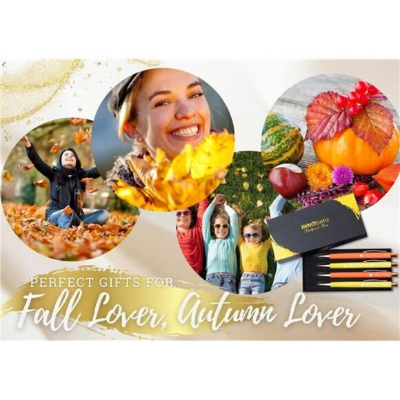 InnoBeta Fall Gifts for Women, Ballpoint Pen Set of 4, Gift Ideas for Fall - Picture 6 of 7